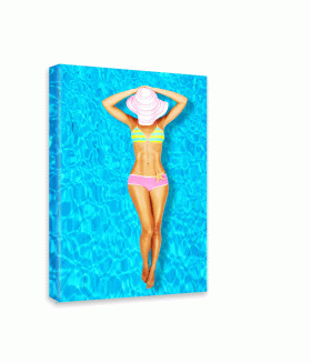 Tablou canvas Tan in the pool