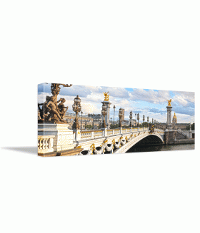 Tablou canvas Alexandre III bridge panoramic view