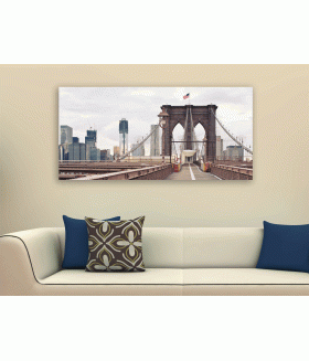 Tablou canvas Brooklyn Bridge in New York City