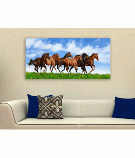 Tablou canvas Herd gallops